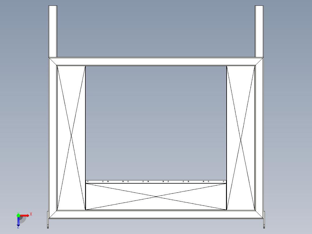 箱式清洗机俯视图