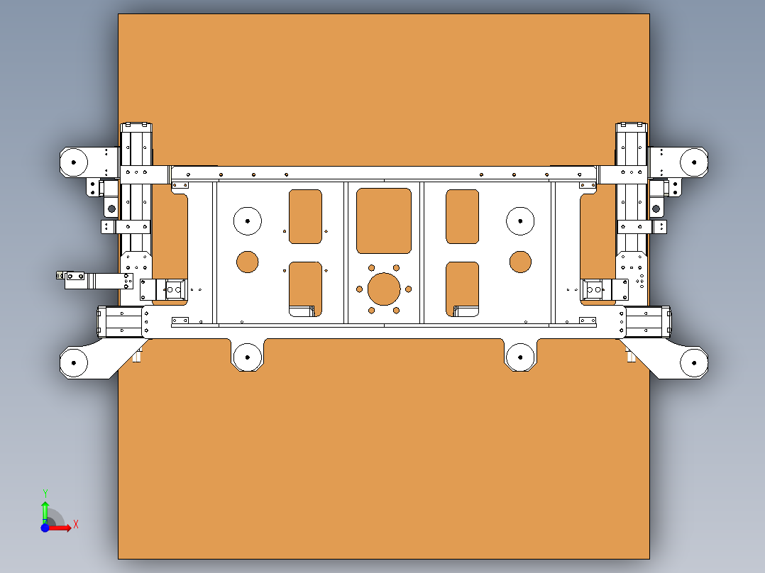木板抓取搬运抓手前视图