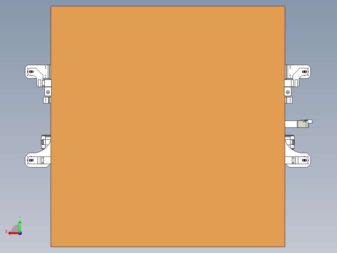 木板抓取搬运抓手后视图