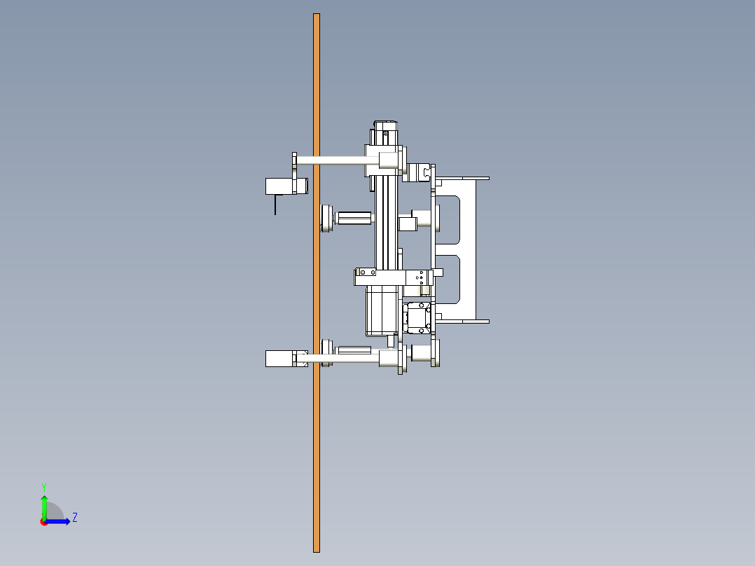 木板抓取搬运抓手左视图