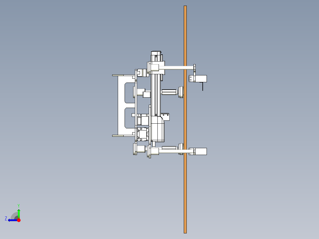 木板抓取搬运抓手右视图