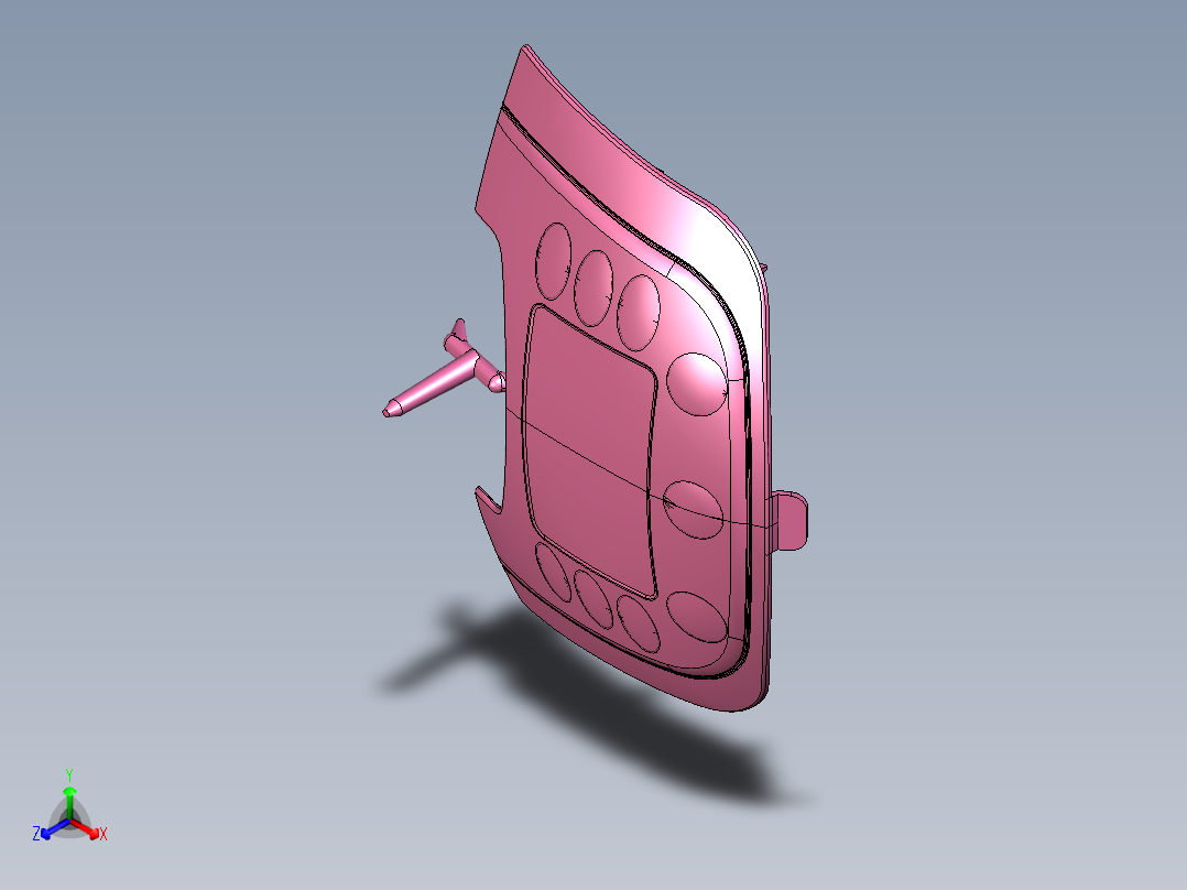 儿童玩具车引擎盖注塑模具设计
