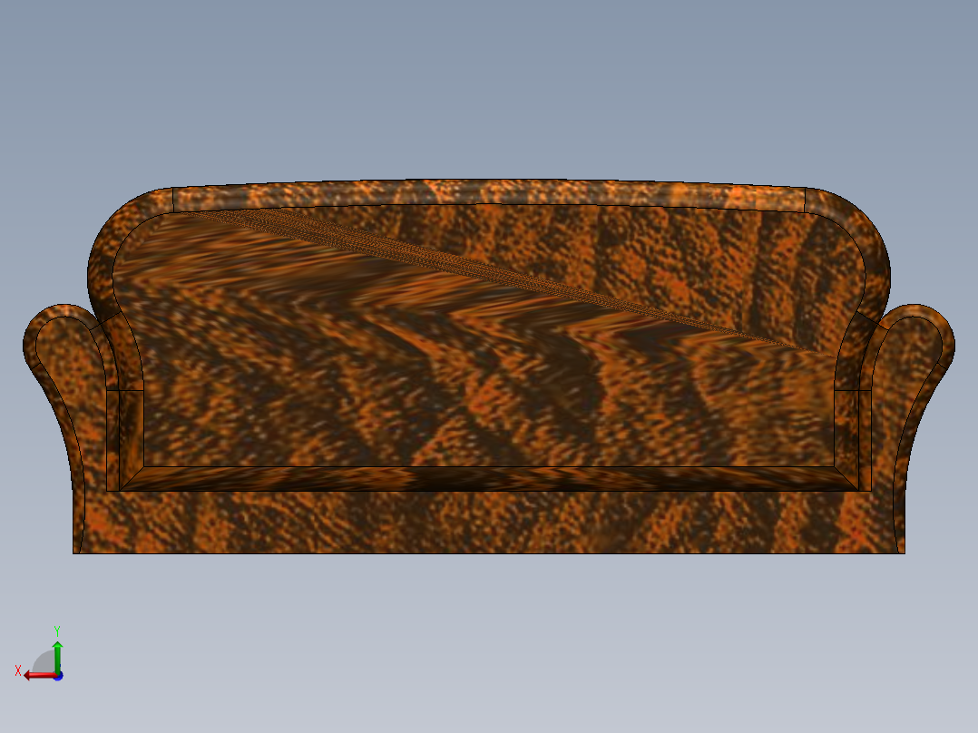 沙发客纪念物后视图