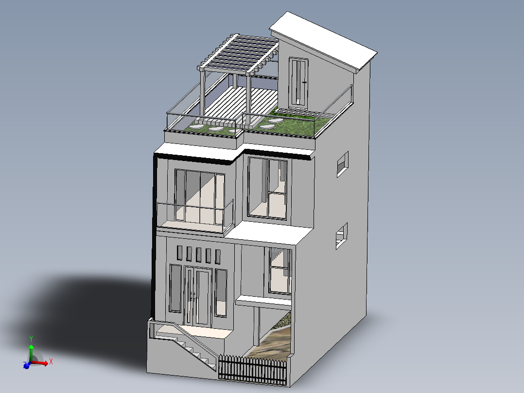 房子、建筑(168)主视图