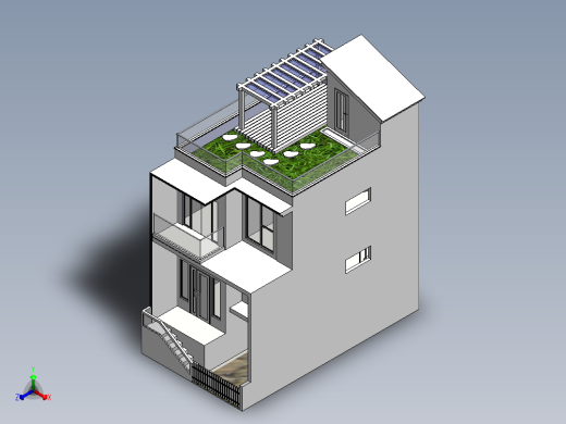 房子、建筑(168)正等轴测缩略图