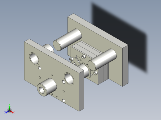 加固支架弯曲冲孔复合模