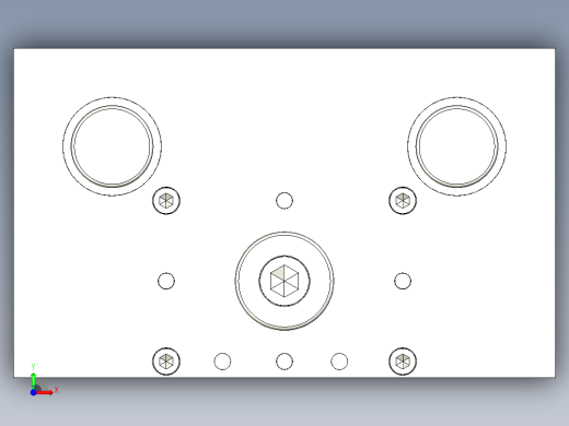 加固支架弯曲冲孔复合模前视缩略图