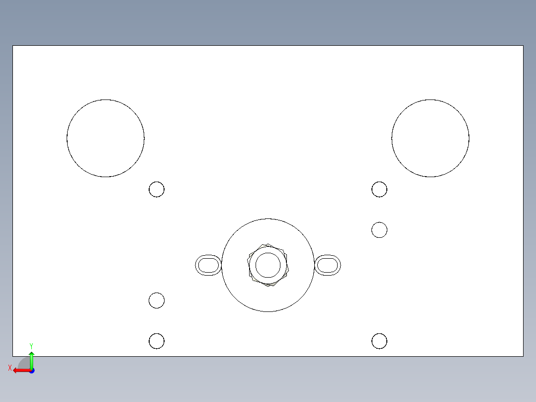 加固支架弯曲冲孔复合模后视图