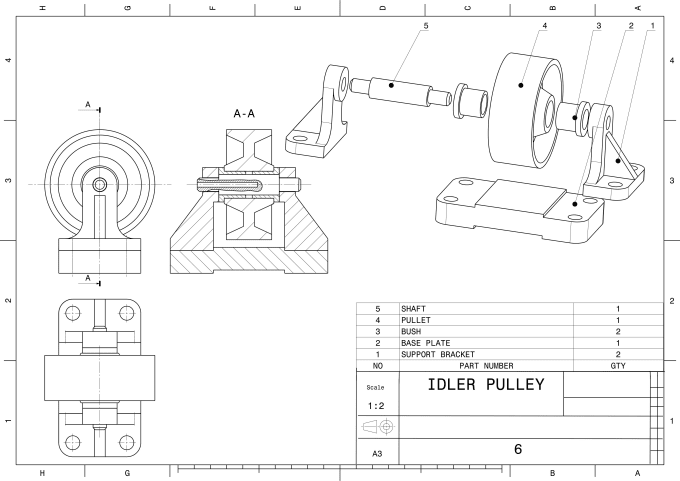 A2005305-滑轮组件