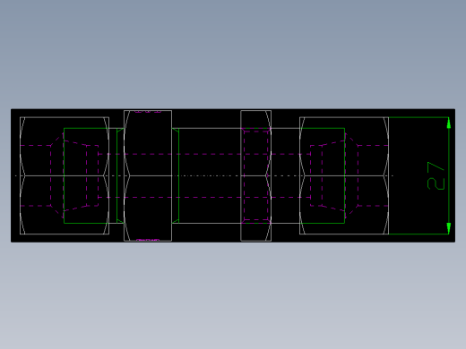 PARKER管接头EO Bulkhead union SV14S71(16)_top