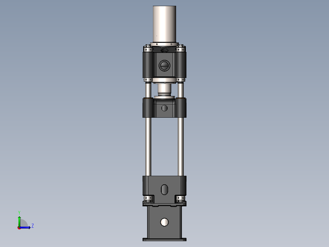100t液压机设计5左视图