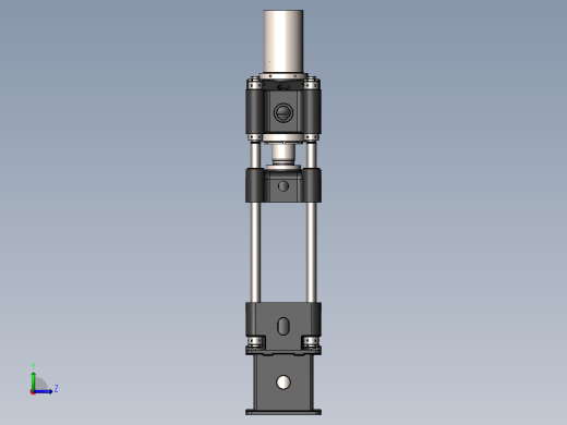 100t液压机设计5左视缩略图