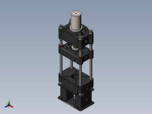 100t液压机设计5正等轴测缩略图