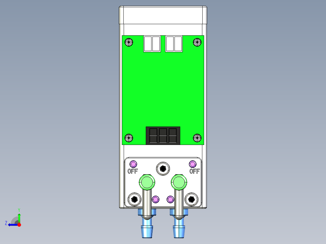 二级墨盒2路右视图