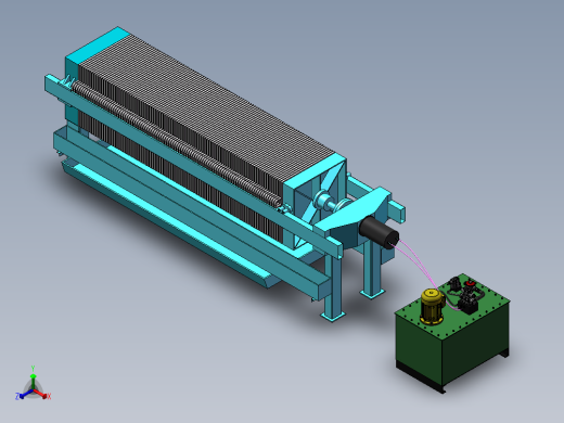 液压板框压滤机带液压站