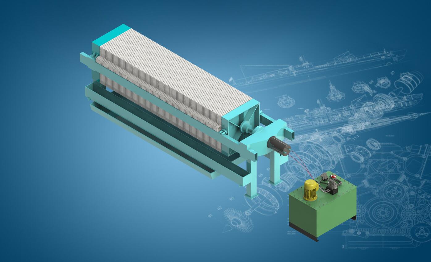 液压板框压滤机带液压站