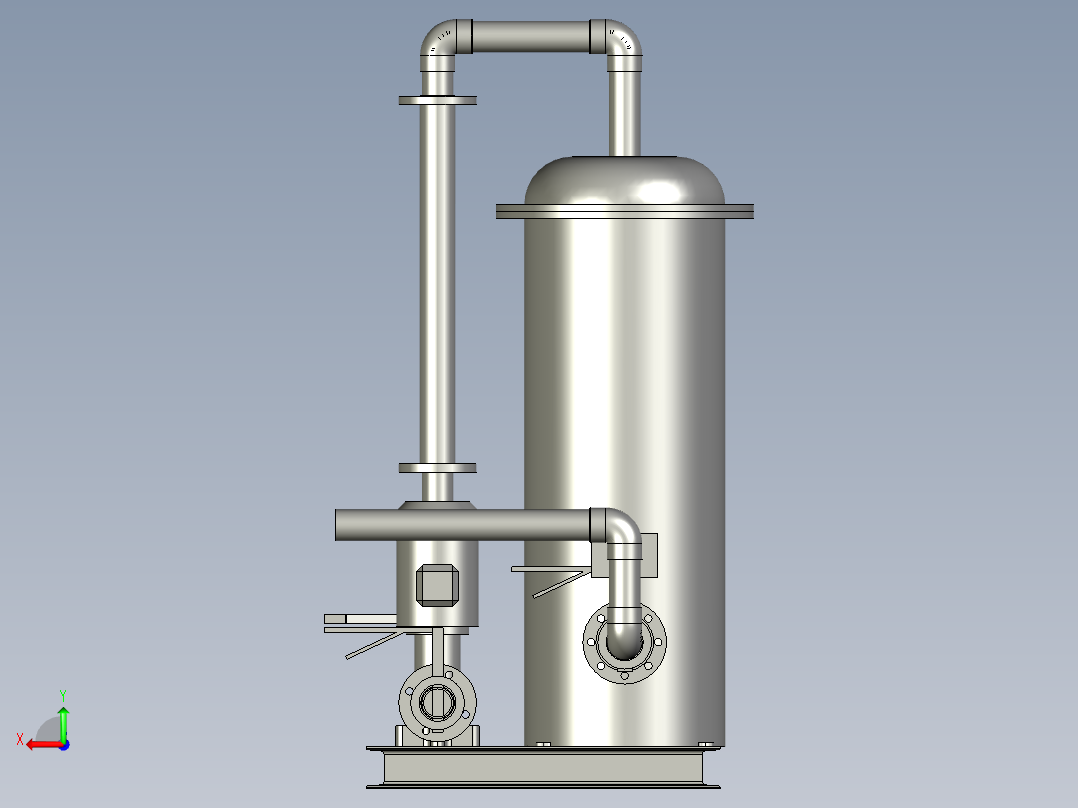 MBR反洗泵底座装配后视图