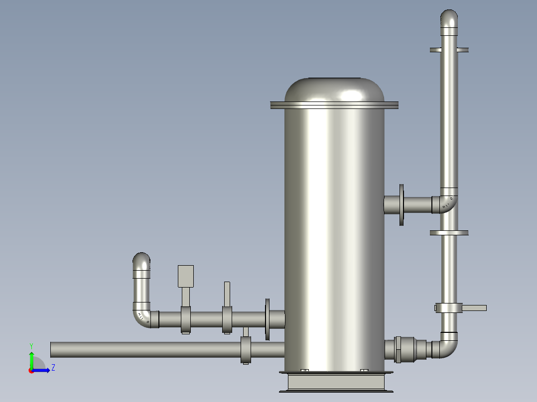 MBR反洗泵底座装配左视图