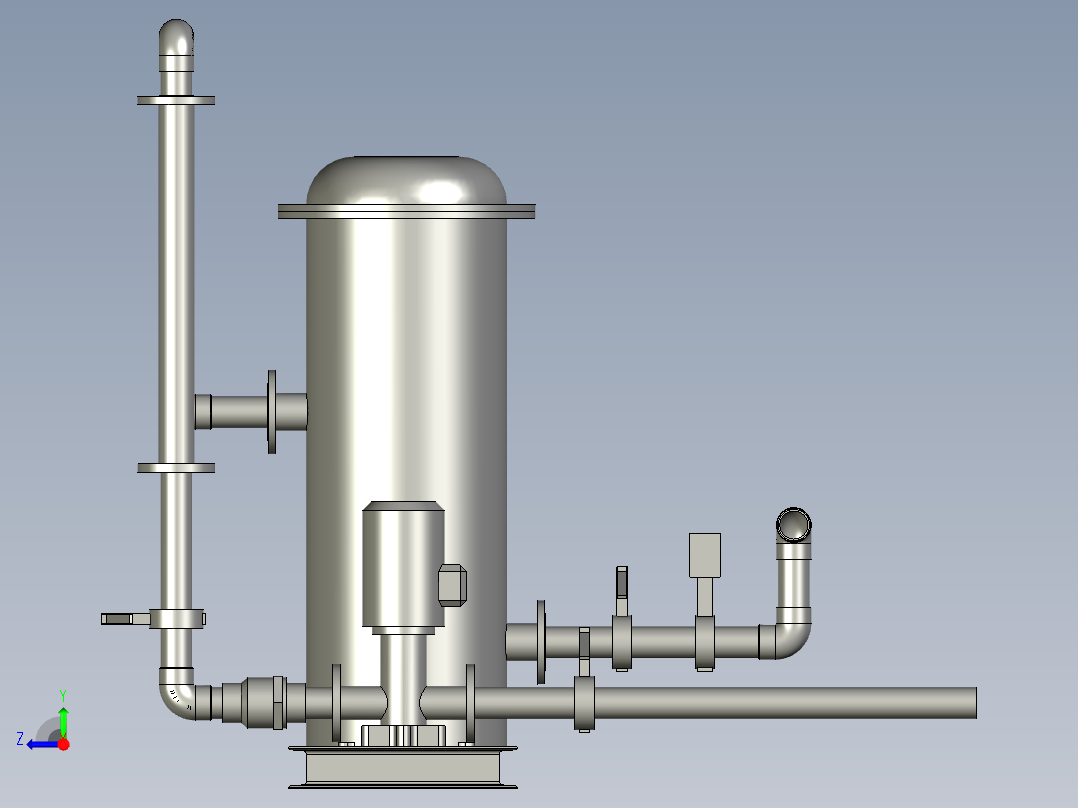 MBR反洗泵底座装配右视图