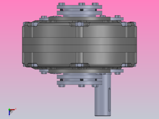 平行轴齿轮减速器俯视缩略图