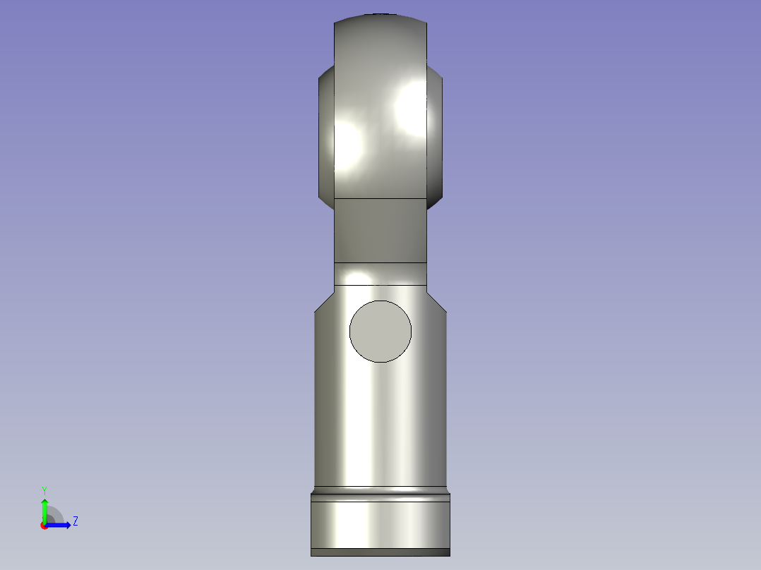 鱼眼接头PHSC5M5右牙左视图