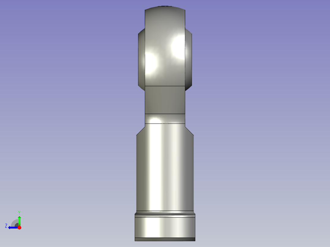 鱼眼接头PHSC5M5右牙右视图