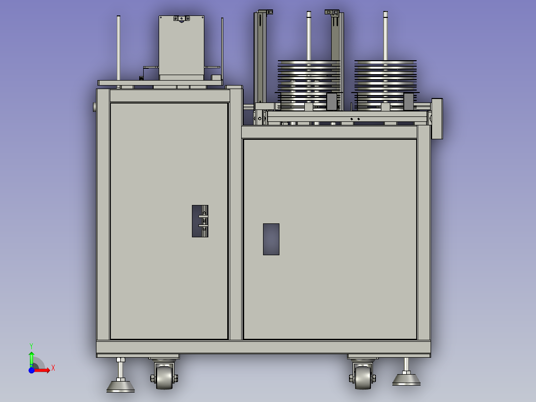 TRD899MINI-11-00上料料仓机构前视图