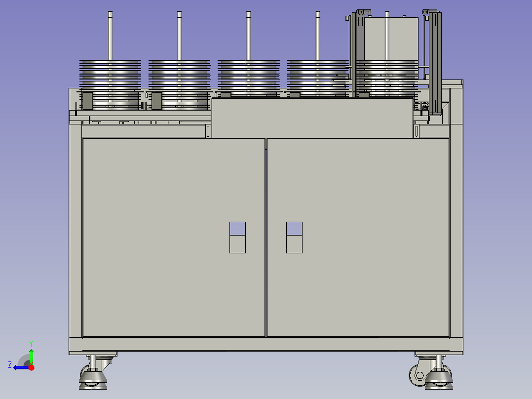 TRD899MINI-11-00上料料仓机构右视图