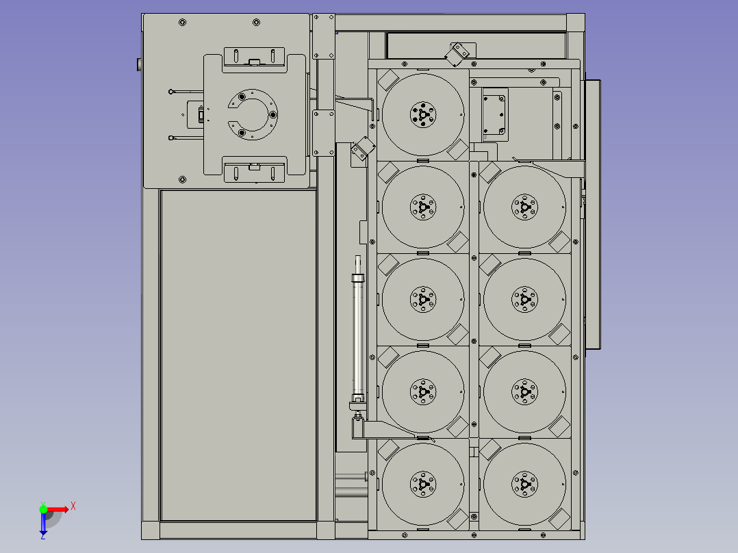 TRD899MINI-11-00上料料仓机构俯视图