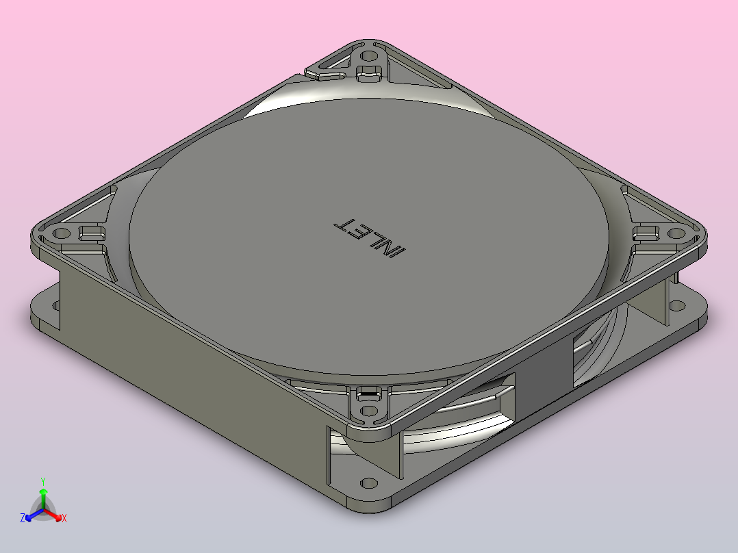 台湾建准DC风扇EEC0252B1-000C-A99主视图