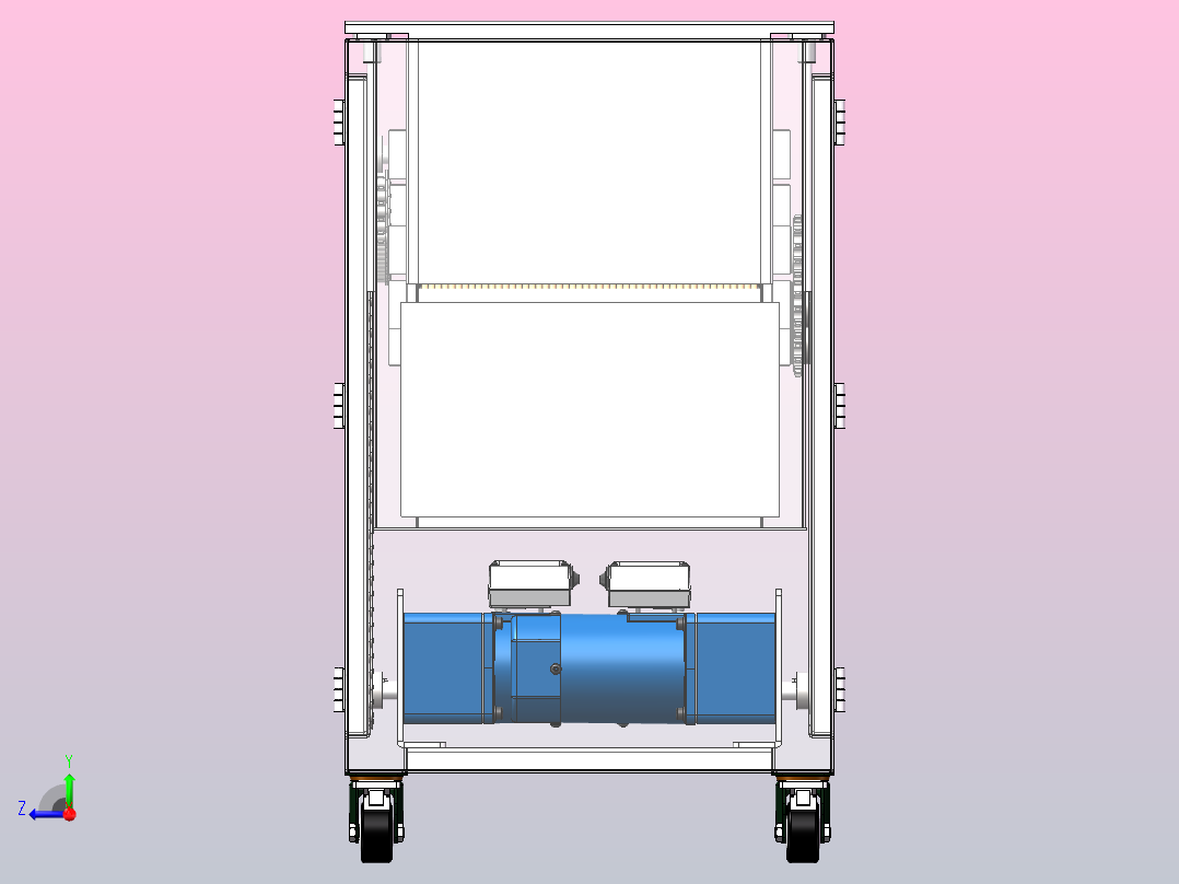360°小龙虾清洗机SW三维图 右视图
