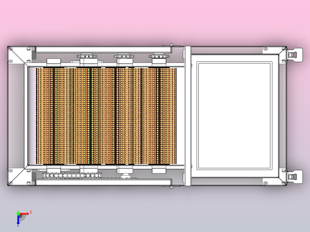 360°小龙虾清洗机SW三维图 俯视图