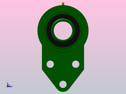 带悬挂式座偏心套外球面球轴承[UELFB型]_UELFB205后视缩略图