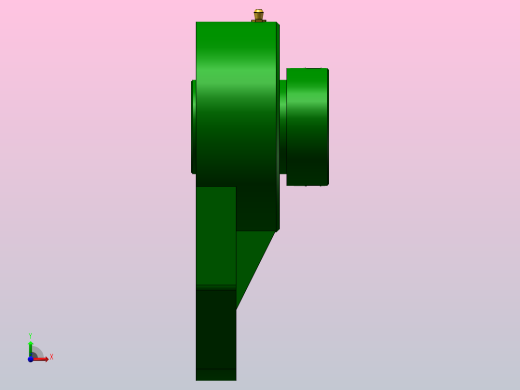 带悬挂式座偏心套外球面球轴承[UELFB型]_UELFB205左视缩略图