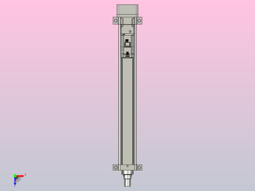 轻载电动缸TPA-ESR100-3210C-L700-MR-LB-W-P75-JX-C3俯视缩略图