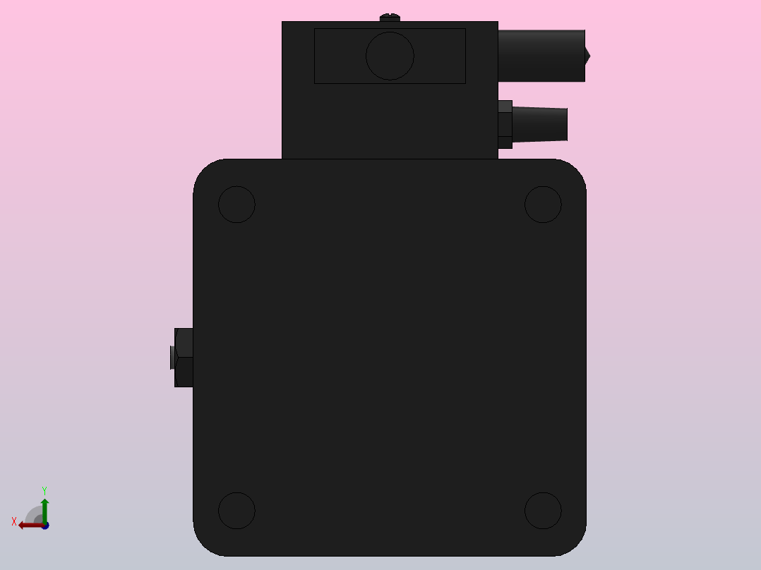 10A-5(V)系列带阀气缸(带阀型自己保持式)[10A-5(V) (Ⅱ) SD 160 B 300 A 5]后视图