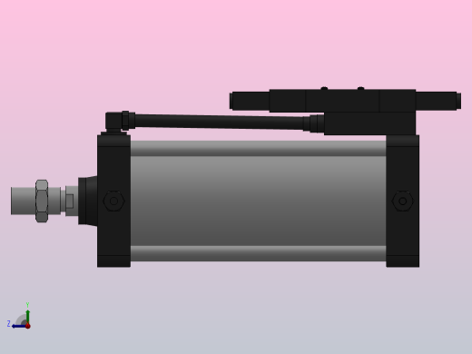 10A-5(V)系列带阀气缸(带阀型自己保持式)[10A-5(V) (Ⅱ) SD 160 B 300 A 5]右视缩略图