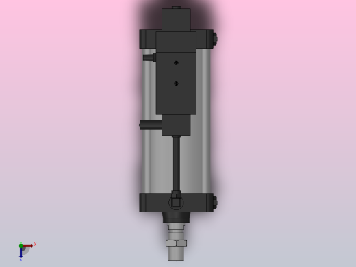 10A-5(V)系列带阀气缸(带阀型自己保持式)[10A-5(V) (Ⅱ) SD 160 B 300 A 5]俯视缩略图