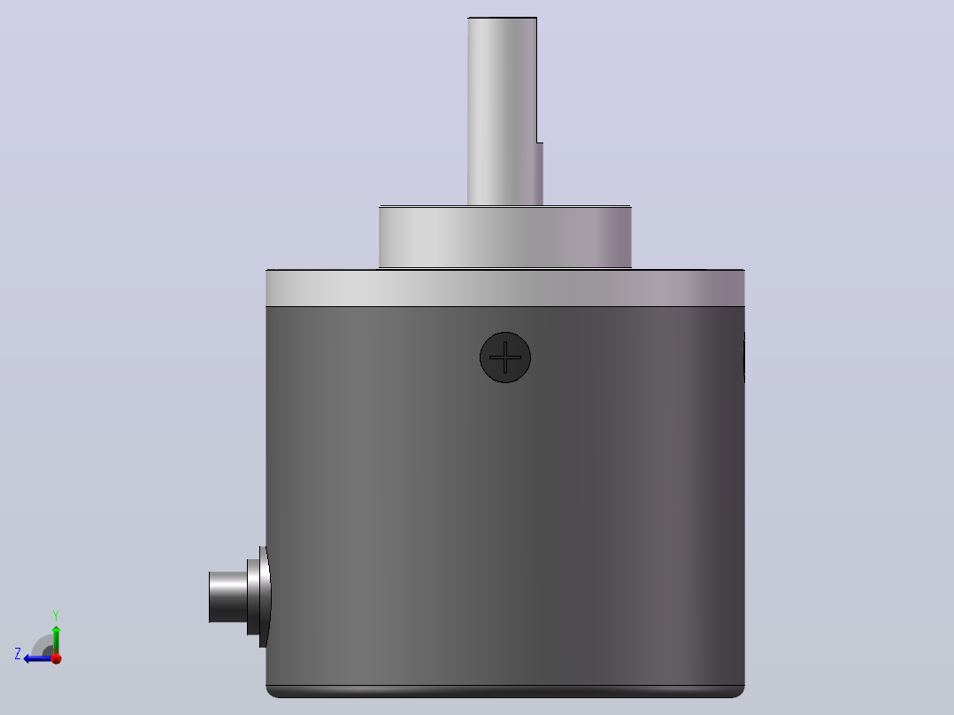 G38S6系列[G38S6系列-B型安装]旋转编码器右视图