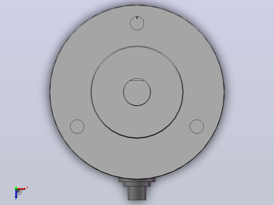 G38S6系列[G38S6系列-B型安装]旋转编码器俯视图