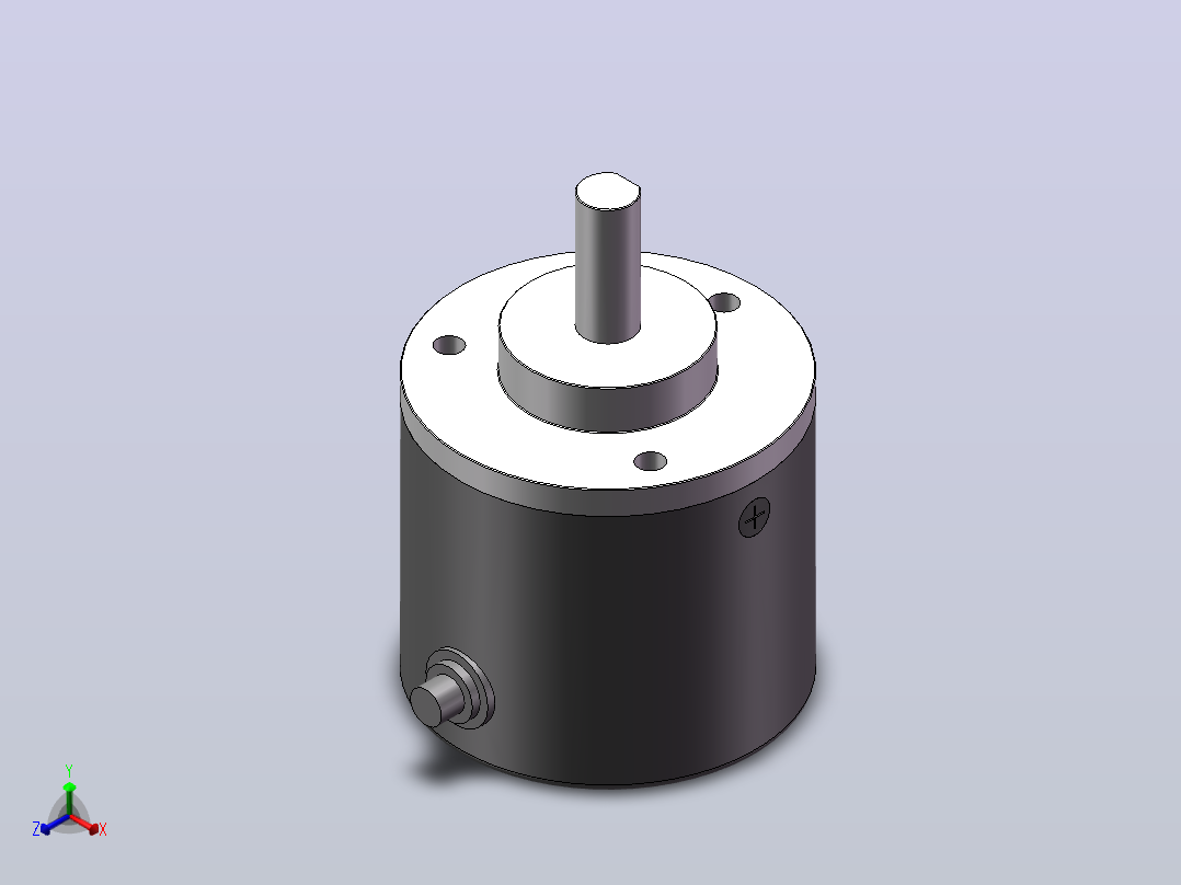 G38S6系列[G38S6系列-B型安装]旋转编码器正等轴测图
