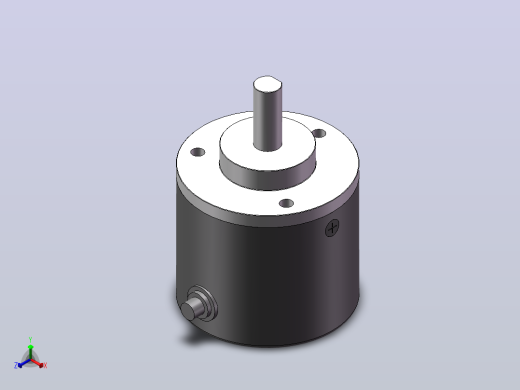 G38S6系列[G38S6系列-B型安装]旋转编码器正等轴测缩略图