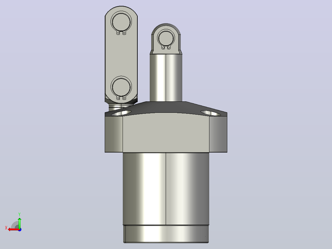 HTMA3200-1CR油压单动杠杆式夹紧器后视图