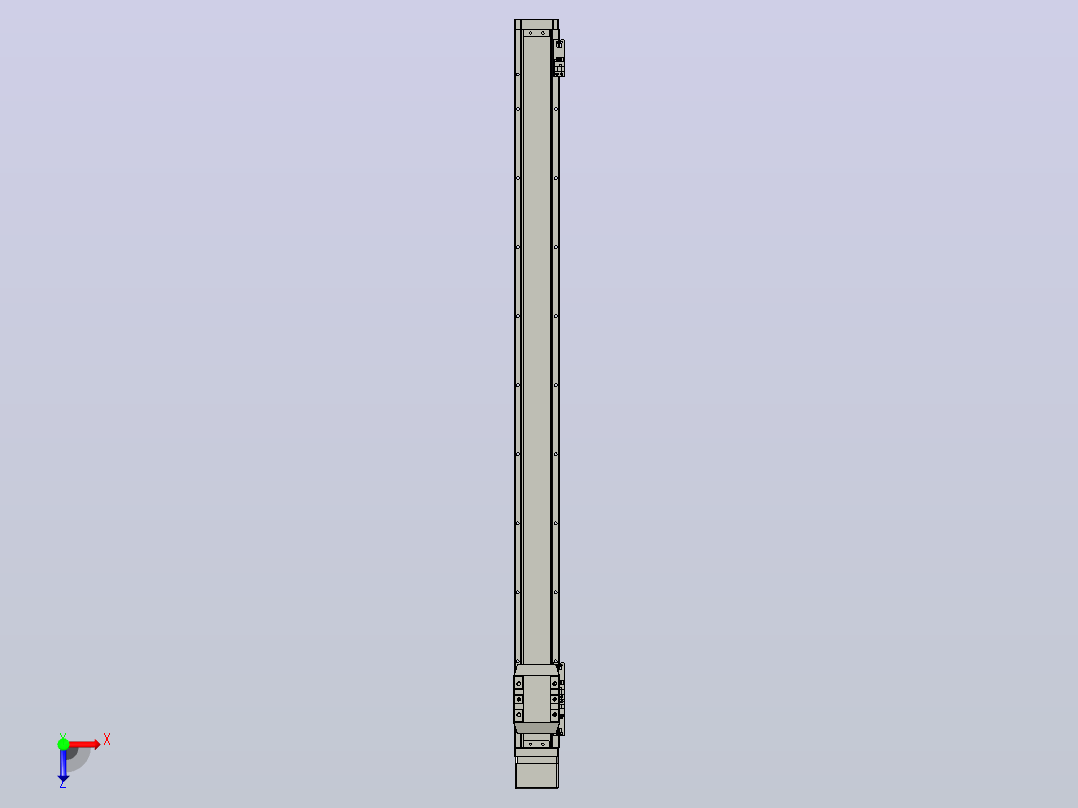 滚珠丝杠直线轴内置导轨TPA-GCR-65-1610C-L900-MP-M40-N3俯视图
