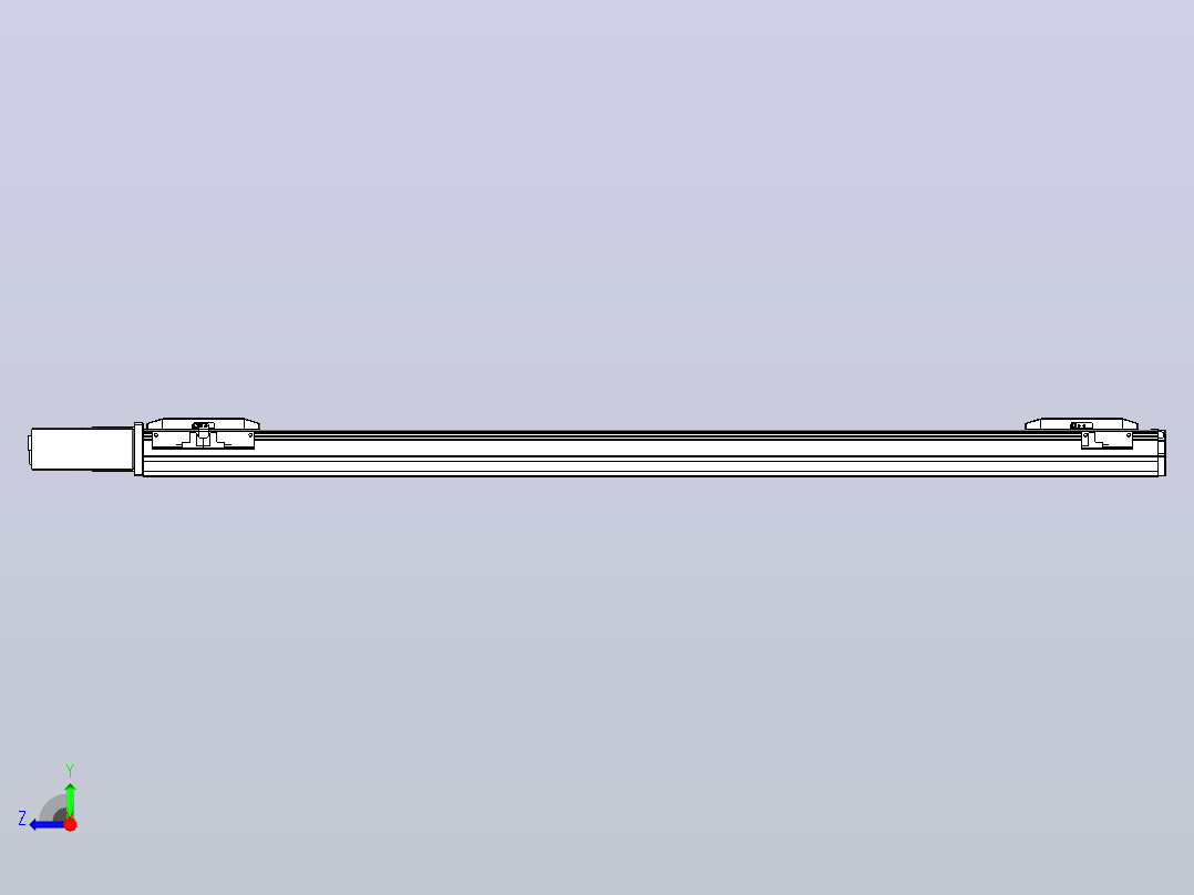 皮带直线轴双滑块型TPA-GCBS-50-P42-L375-QR-M10-N3右视图