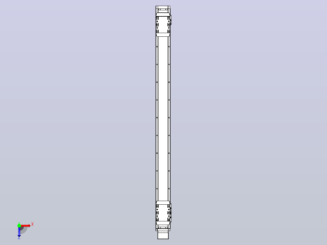 滚珠丝杠线性轴TPA-GCRS-80-1610C-L425-MP-M20-N3俯视图