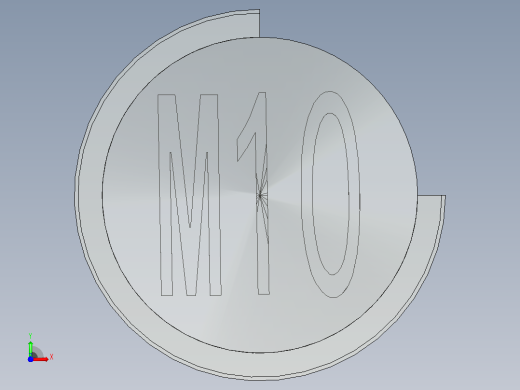 公制螺牙M10前视缩略图