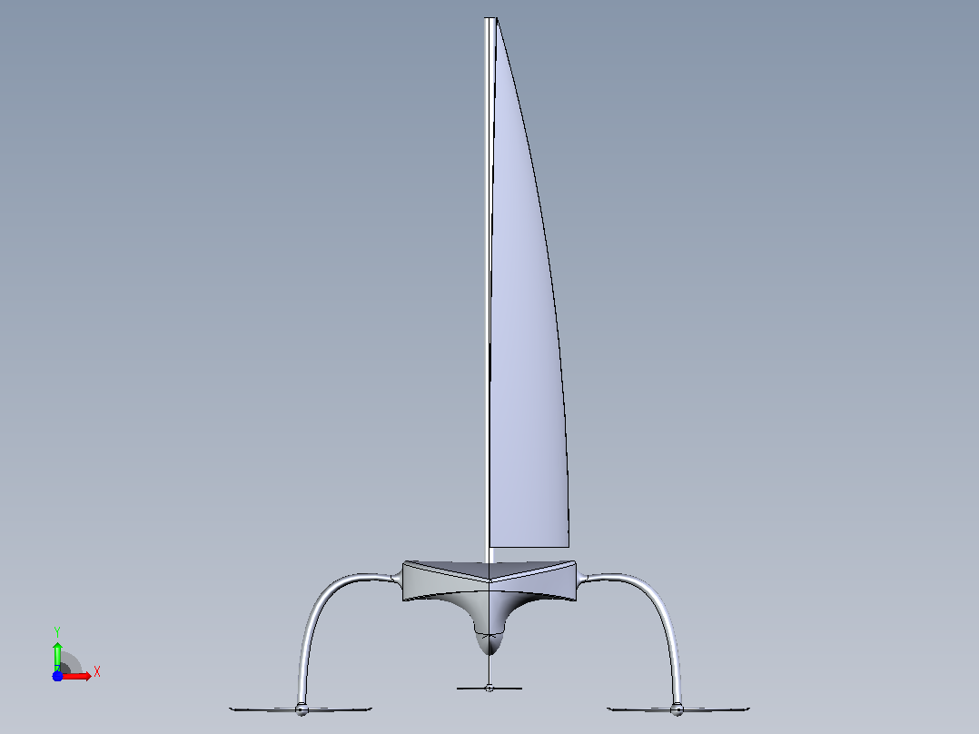 AC75原型机前视图