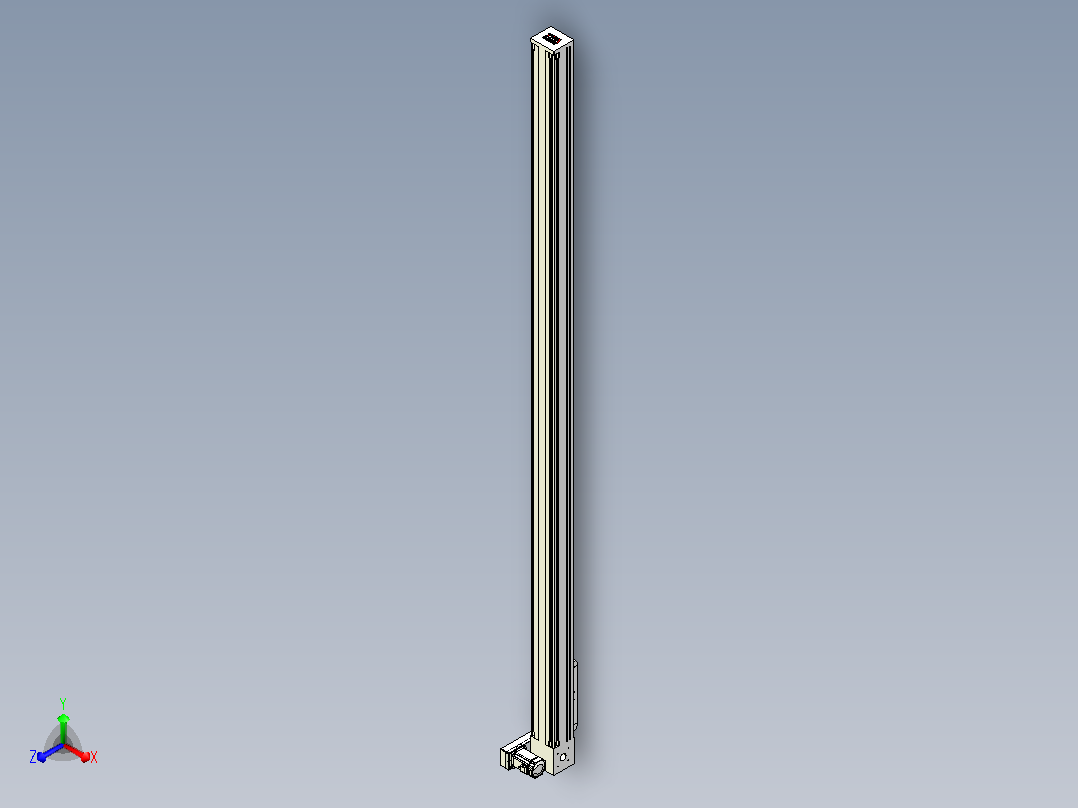 伺服电机集成皮带传动直线执行器TPA-OCB-140-256-L3050-RP-P75-N3主视图