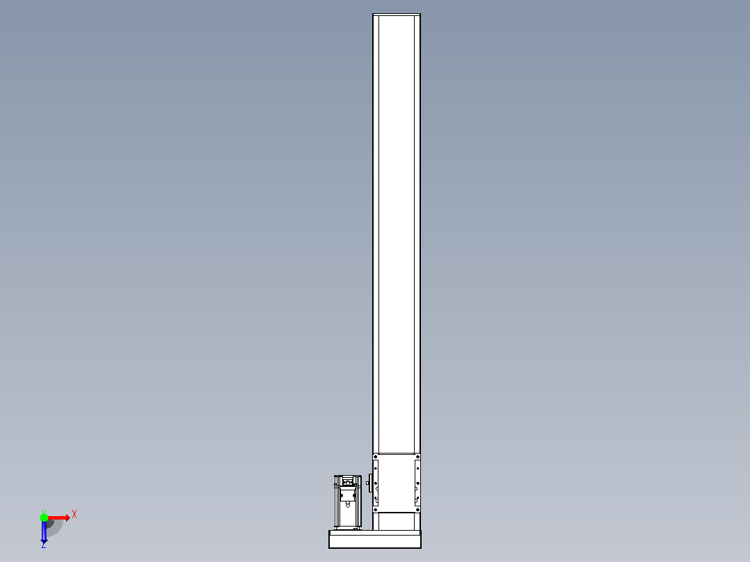 滚珠丝杠直线轴带导轨全封闭TPA-HCR-105D-1610C-L900-ML-Y-P40-N3俯视图